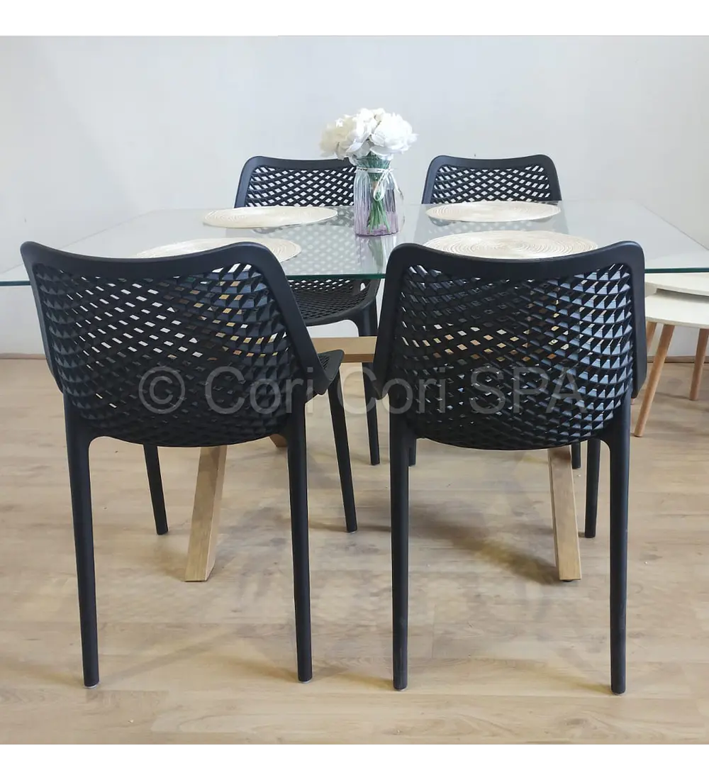 Comedor Medlock 140X90cm + 4  Sillas Air Berlin