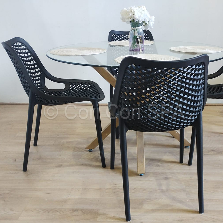Comedor Warwick 100cms + 4 Sillas Air Berlin  2