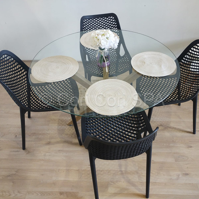 Comedor Warwick 100cms + 4 Sillas Air Berlin  3