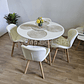 Comedor Mesa Eames Blanca 80cms + 4 Sillas Mariposa Wood - Miniatura 5