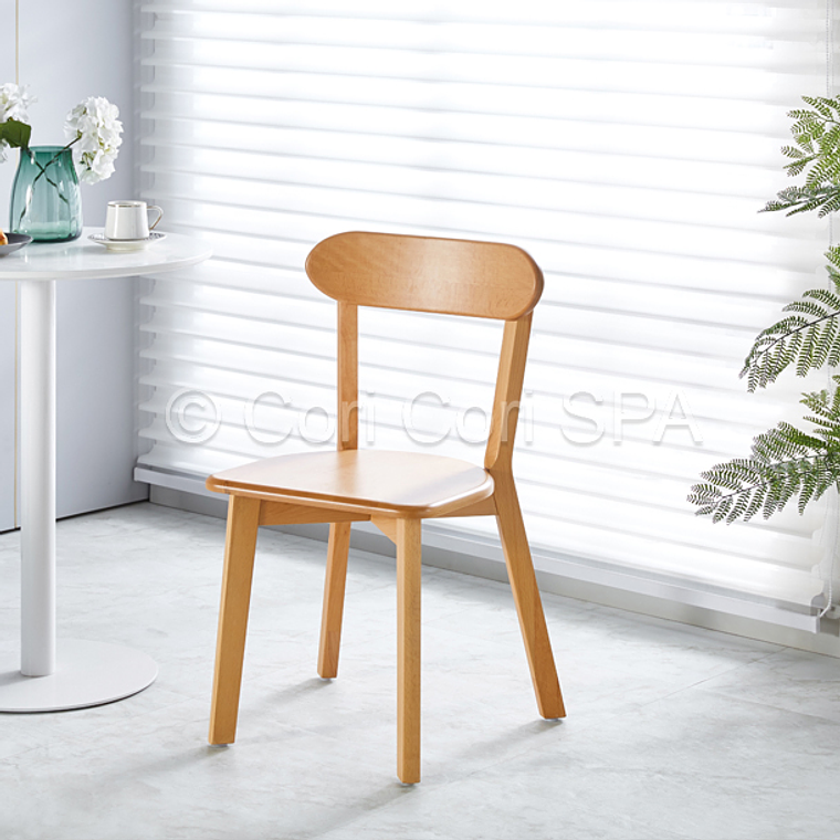 Comedor Mesa Eames Blanca 100cms + 4 Sillas Fresno  5
