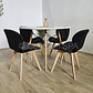 Comedor Mesa Eames Blanca 80cms + 4 Sillas Mariposa Velvet  - Miniatura 6