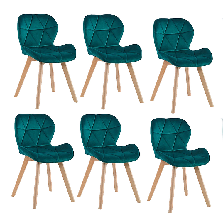 Pack 6 Sillas Mariposa Velvet 3