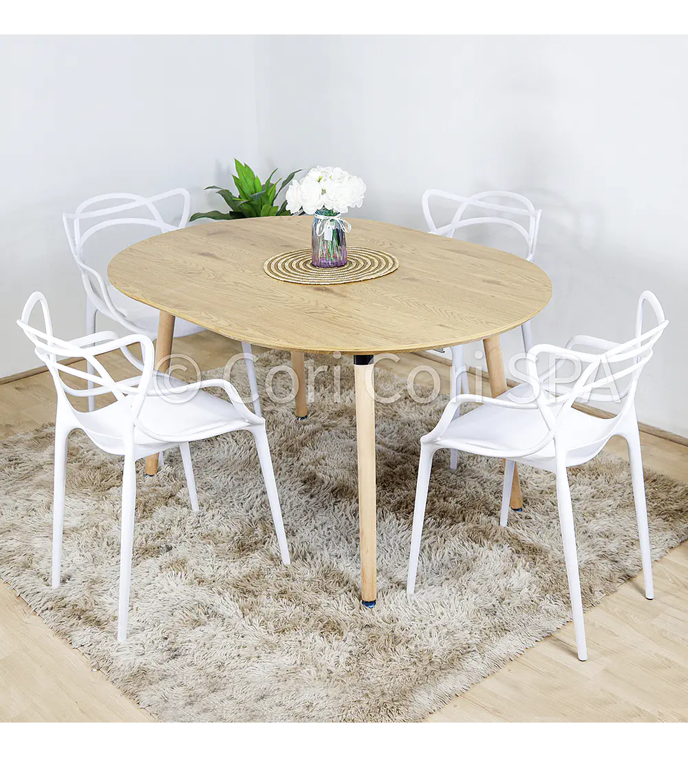 Comedor Mesa Expandible (100 - 180cms) + Sillas Master