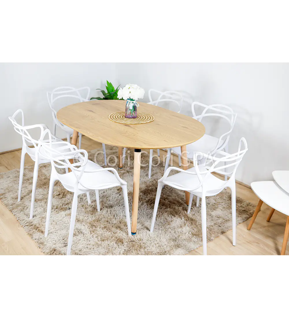 Comedor Mesa Expandible (100 - 180cms) + Sillas Master