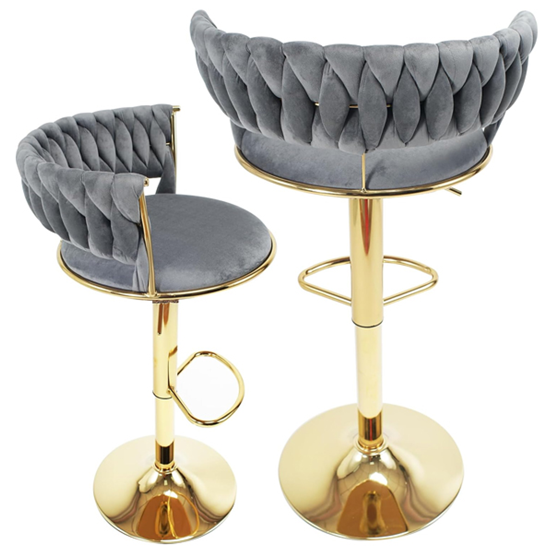 Taburete Queen Velvet Gold 8