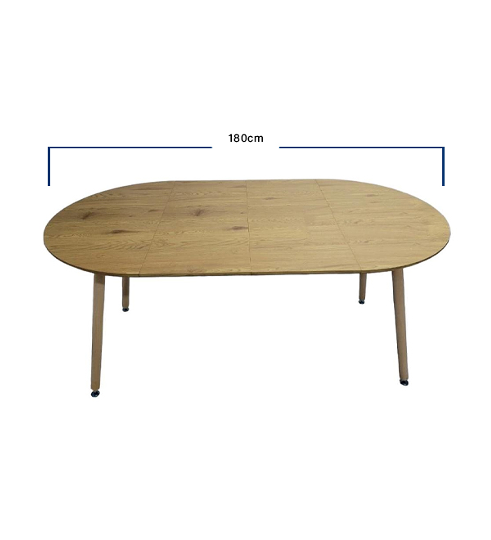 Comedor Mesa Expandible (100 - 180cms) + Sillas Capitonné