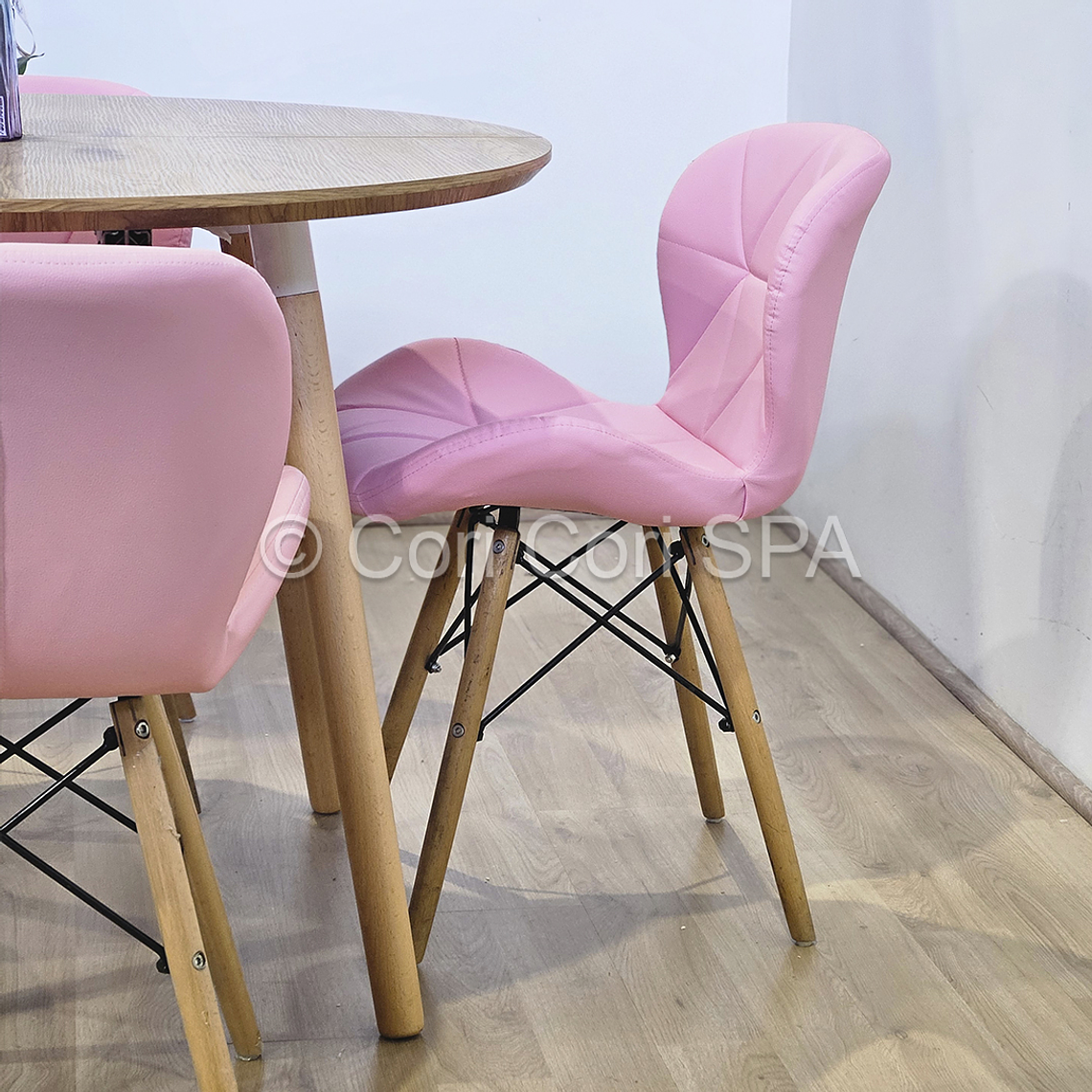 Comedor Mesa Expandible (100 - 180cms) + 4 Silla Eames Mariposa Ecocuero 9