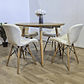 Comedor Mesa Expandible (100 - 180cms) + 4 Silla Eames Mariposa Ecocuero - Miniatura 10