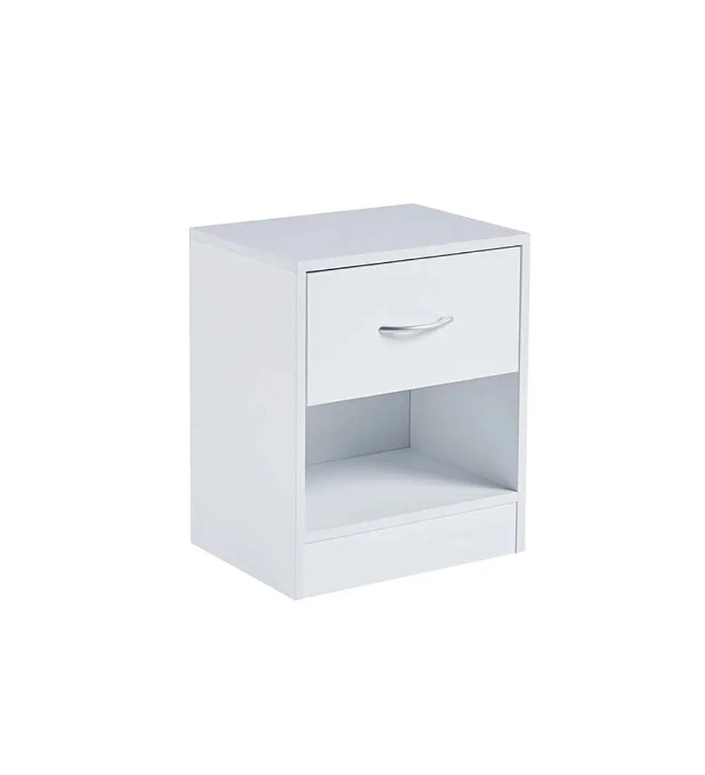 Velador Cajón y Espacio Almacenamiento Minimalista 
