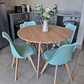 Comedor Mesa Wood 120cm + 4 Sillas Tulip   - Miniatura 2