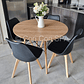 Comedor Mesa Wood 100cm + 4 Sillas Tulip   - Miniatura 1