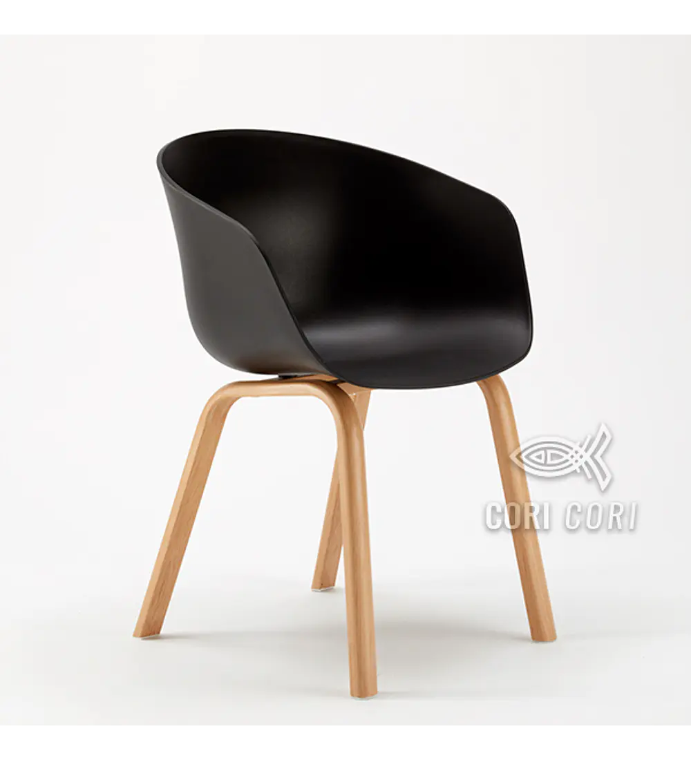 Comedor Mesa Wood 100cms + 4 Sillas Cup