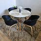 Comedor Mesa Eames Melamina Blanca 120cms + 4 Sillas Cup - Miniatura 3