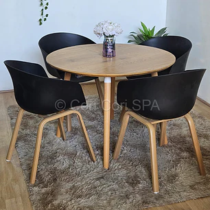 Comedor Mesa Expandible (100 - 180cms) + 4 Sillas Cup
