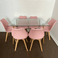 Comedor Rubi 120x80cms + 6 Sillas Tulip - Miniatura 3