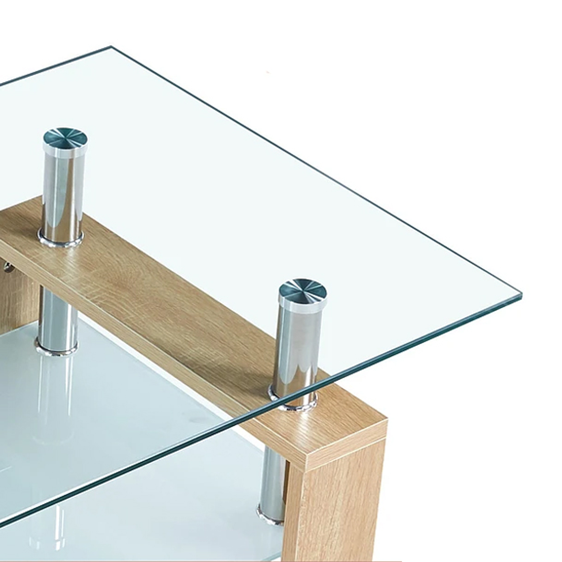 Mesa de Centro Rectangular de Vidrio 7