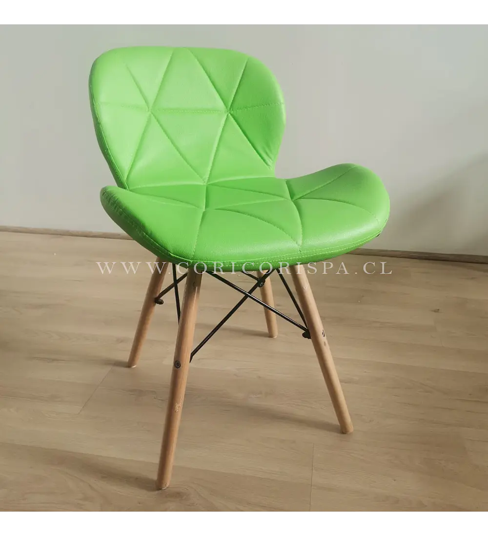 Comedor Madrid 160x90 cms + 4 Silla Eames Mariposa Ecocuero