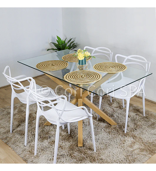 Comedor Madrid 160x90cms + 4 Sillas Master 