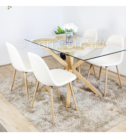 Comedor Madrid 160x90cms +  4 Sillas Scoop