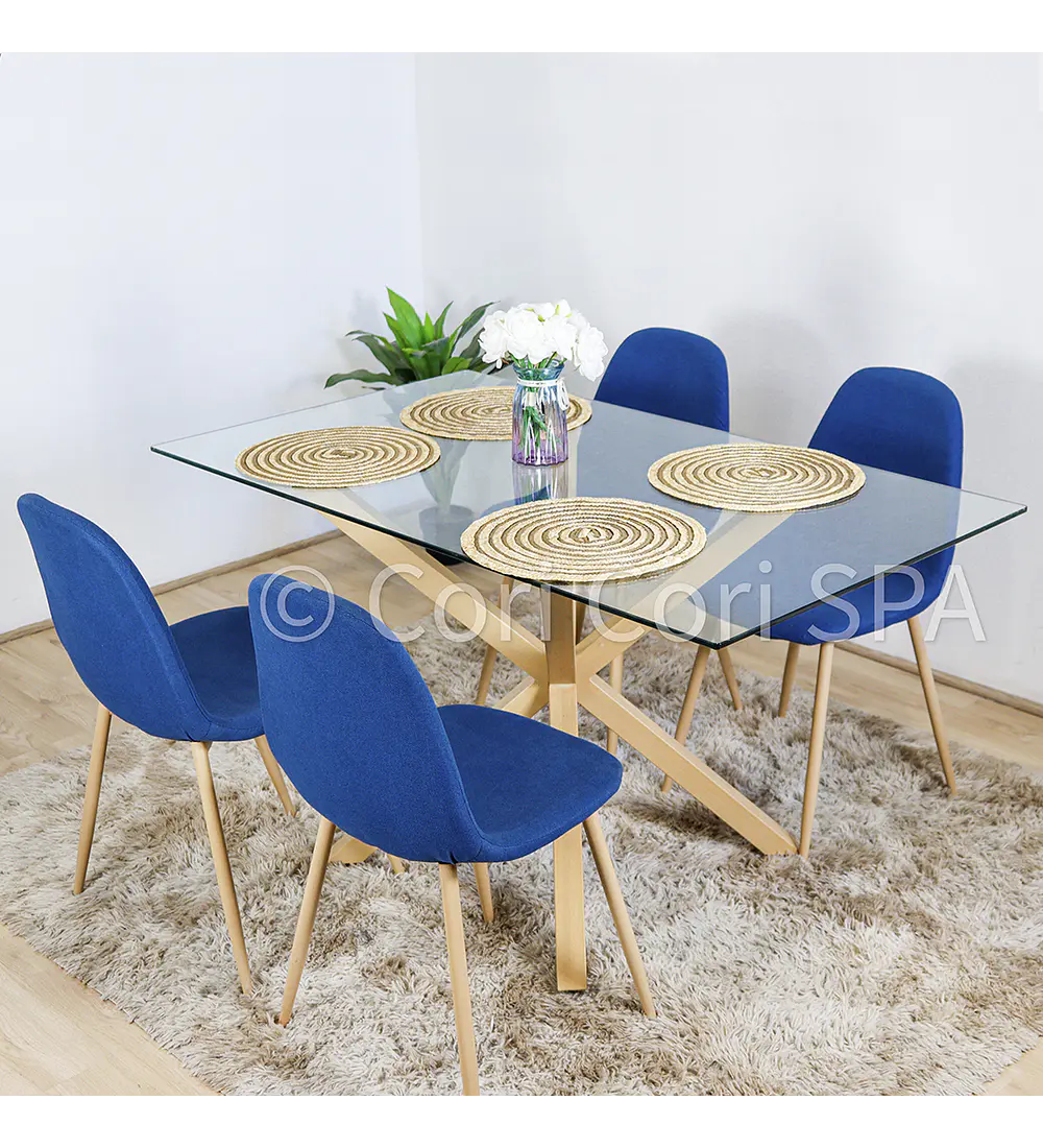 Comedor Madrid 160x90cms +  4 Sillas Scoop