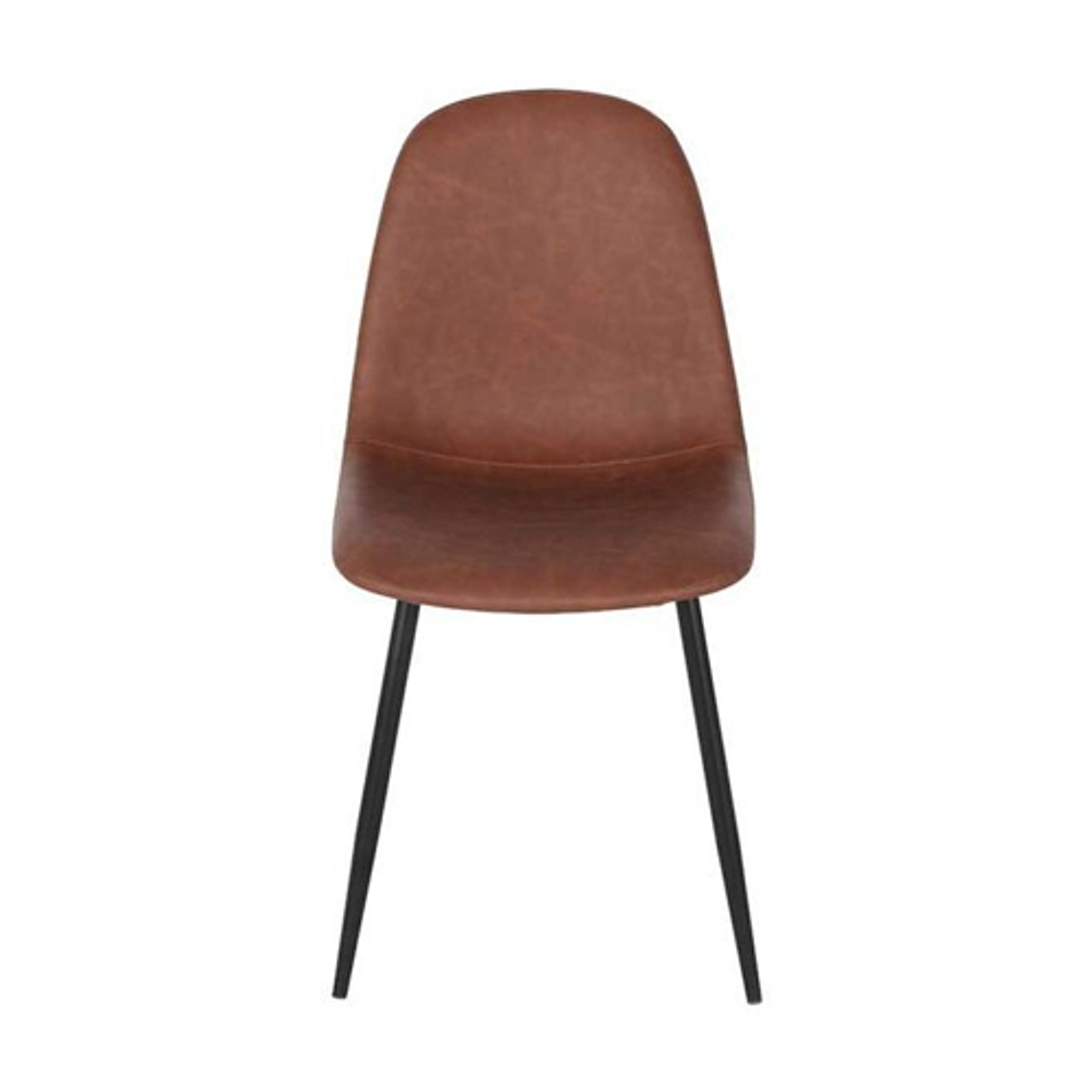 Pack 4 Silla Spoon Ecocuero vintage café oscuro 5