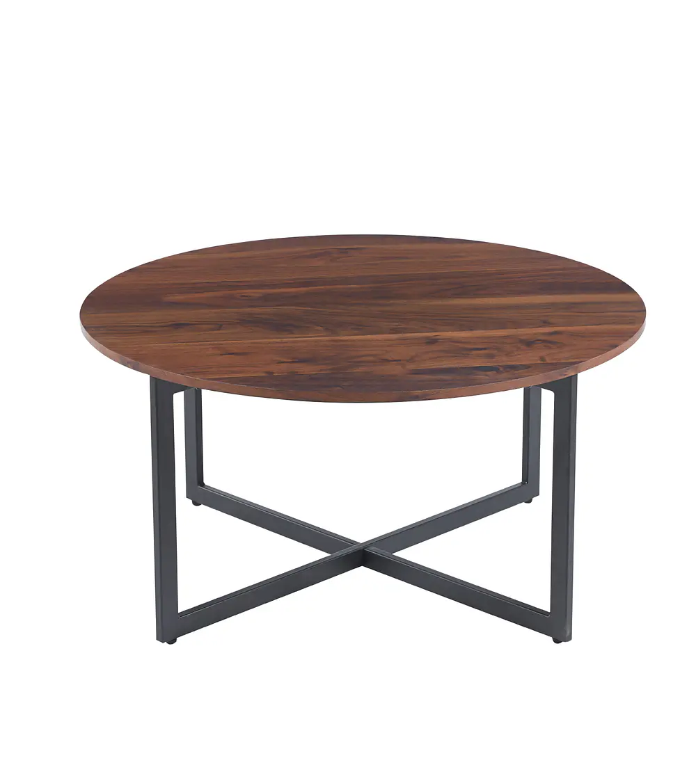 Mesa de Centro 80cm Redonda - Madera clara