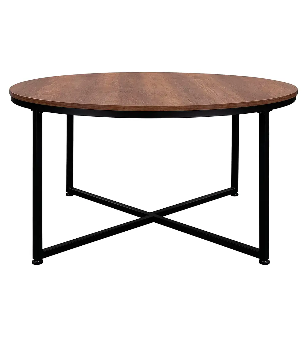 Mesa de Centro 80cm Redonda - Madera clara