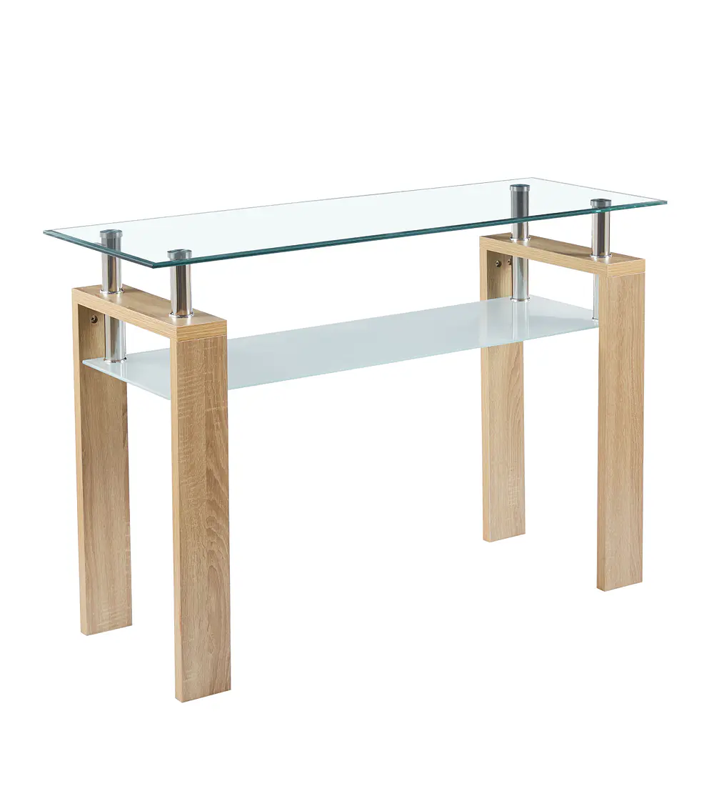 Mesa de arrimo Rectangular de Vidrio