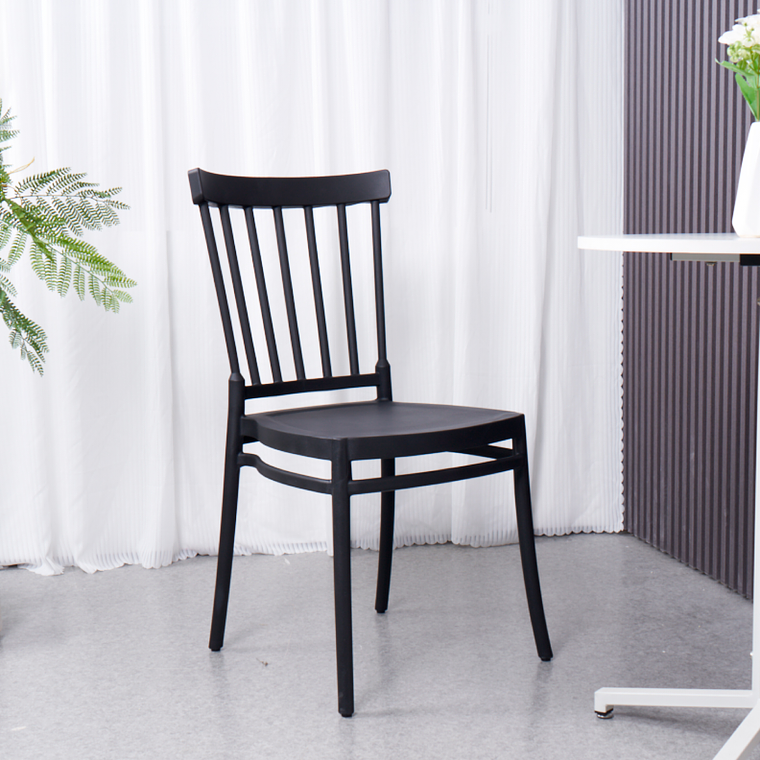 Silla Windsor Polipropileno - Negra 1