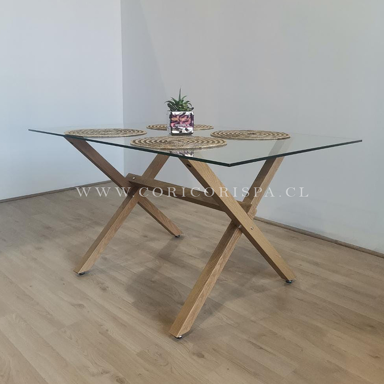 Comedor Medlock 140 x 90cm + 4  Sillas Capitonne Velvet  7