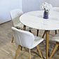Comedor Mesa Mármol 80cms + 4 Sillas Mariposa Wood - Miniatura 4