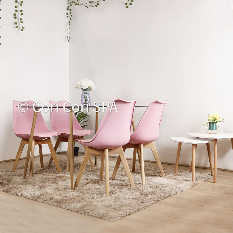 Comedor Rubi 130x80cms + 6 Sillas Tulip 5