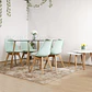 Comedor Rubi 130x80cms + 6 Sillas Tulip - Miniatura 7