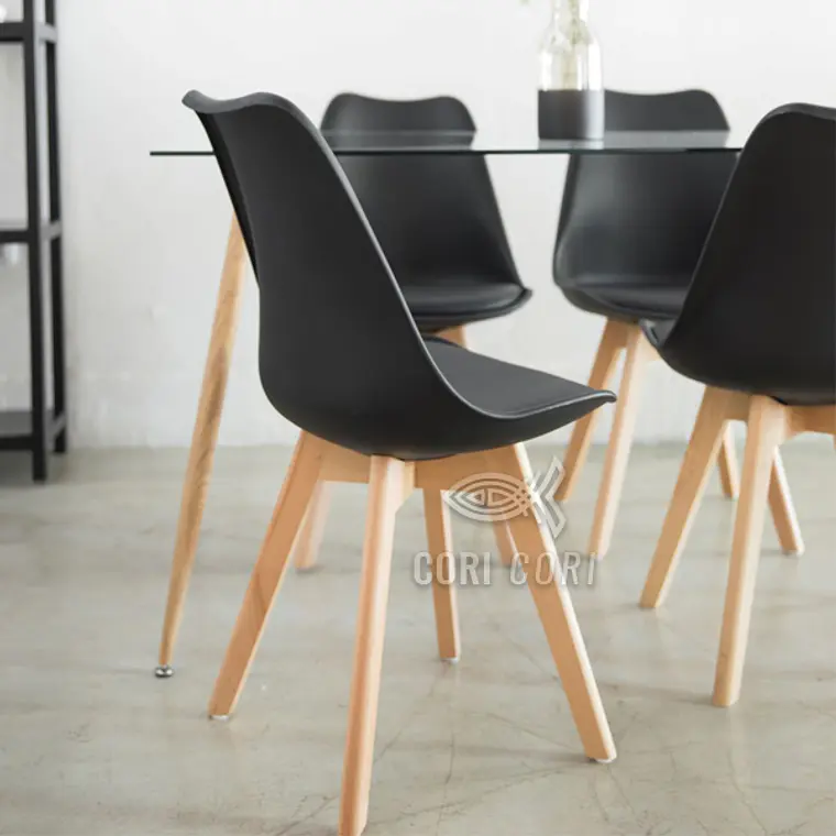 Comedor Rubi 130x80cms + 6 Sillas Tulip 9