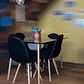Comedor Rubi 130x80cms + 4 Sillas Capitonne Eames Ecocuero - Miniatura 4