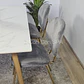 Comedor Mesa Mármol 140X80cm  + 4 Sillas Karu - Miniatura 4