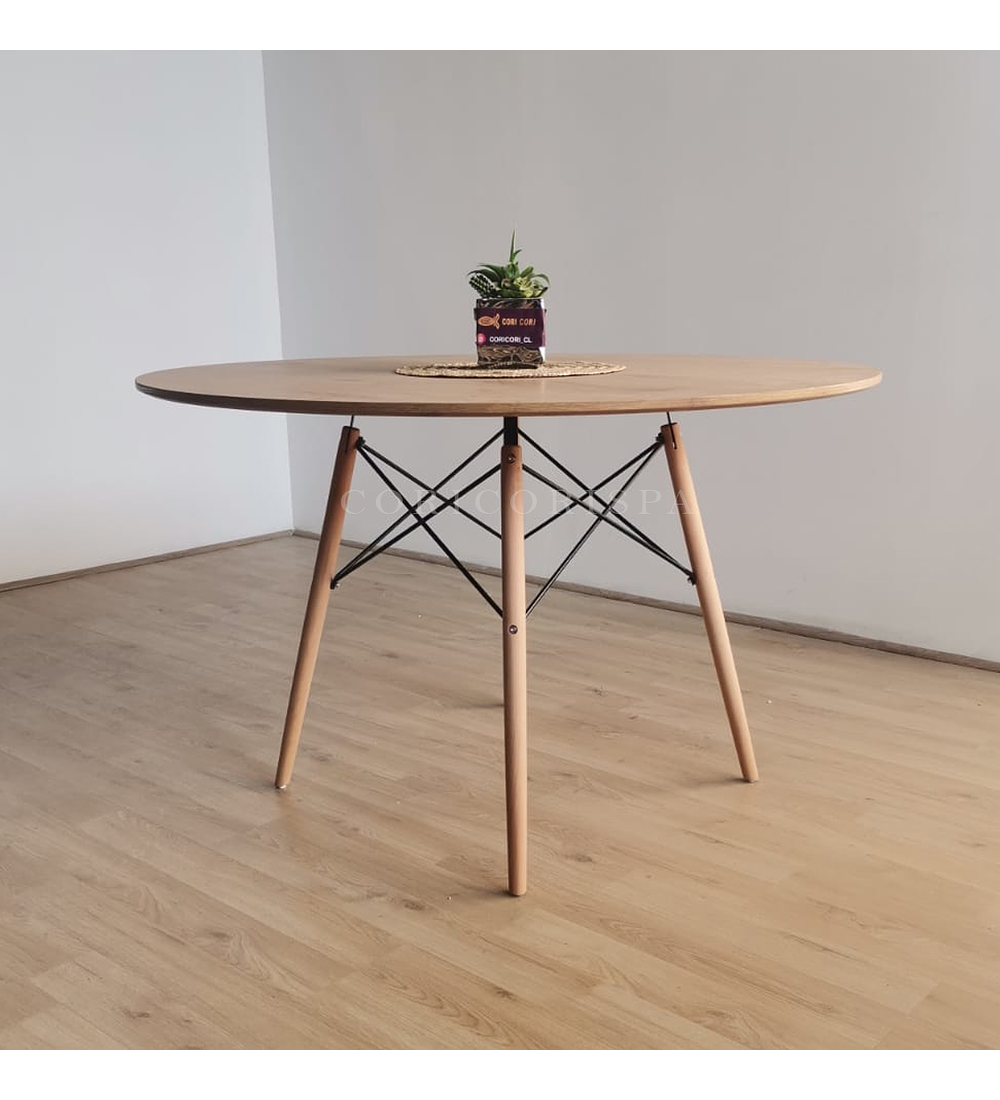 Comedor Mesa Wood 100cm + 4 Sillas Karu