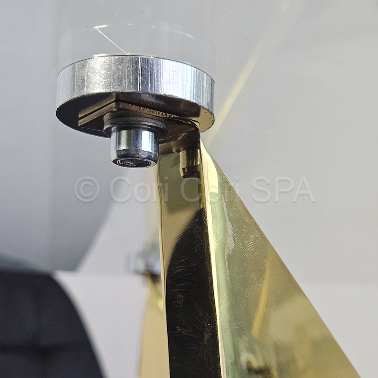 Comedor Mesa Warwick Gold 120cm + 4 Sillas Capitonne Velvet 7