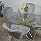 Comedor Mesa Warwick Gold 120cm + 4 Sillas Mariposa Velvet - Miniatura 4