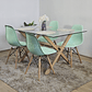 Comedor Medlock 140 x 90cm + 4 Sillas Eames  - Miniatura 2