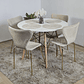 Comedor Mesa Eames Blanca 100cms + 4 Corazón  - Miniatura 1