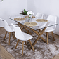 Comedor Medlock 120 x 80cm + 4 Sillas Tulip  - Miniatura 1