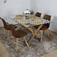 Comedor Medlock 120 x 80cm + 4 Sillas Tulip  - Miniatura 5