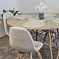 Comedor Mesa Wood 120cm + 4 Sillas Capitonne Velvet - Miniatura 7