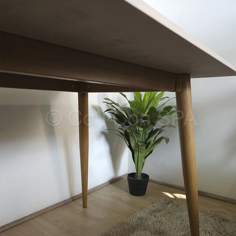 Comedor Mesa Mármol 140X80cm  + 4 Sillas Karu 12