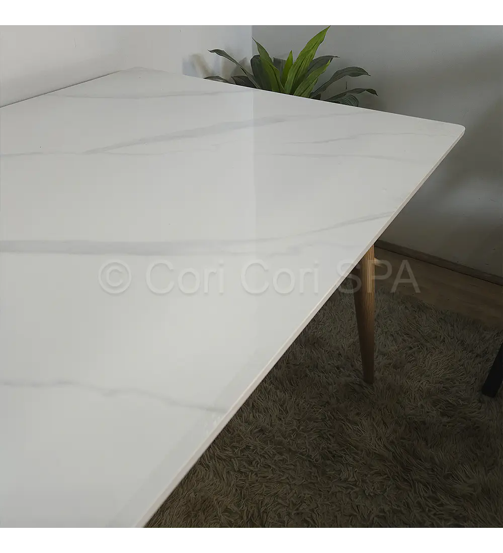 Comedor Mármol 120x80cm + 6 Sillas Bread Wood  