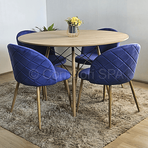 Comedor Mesa Wood 100cm + 4 Sillas Bread Wood