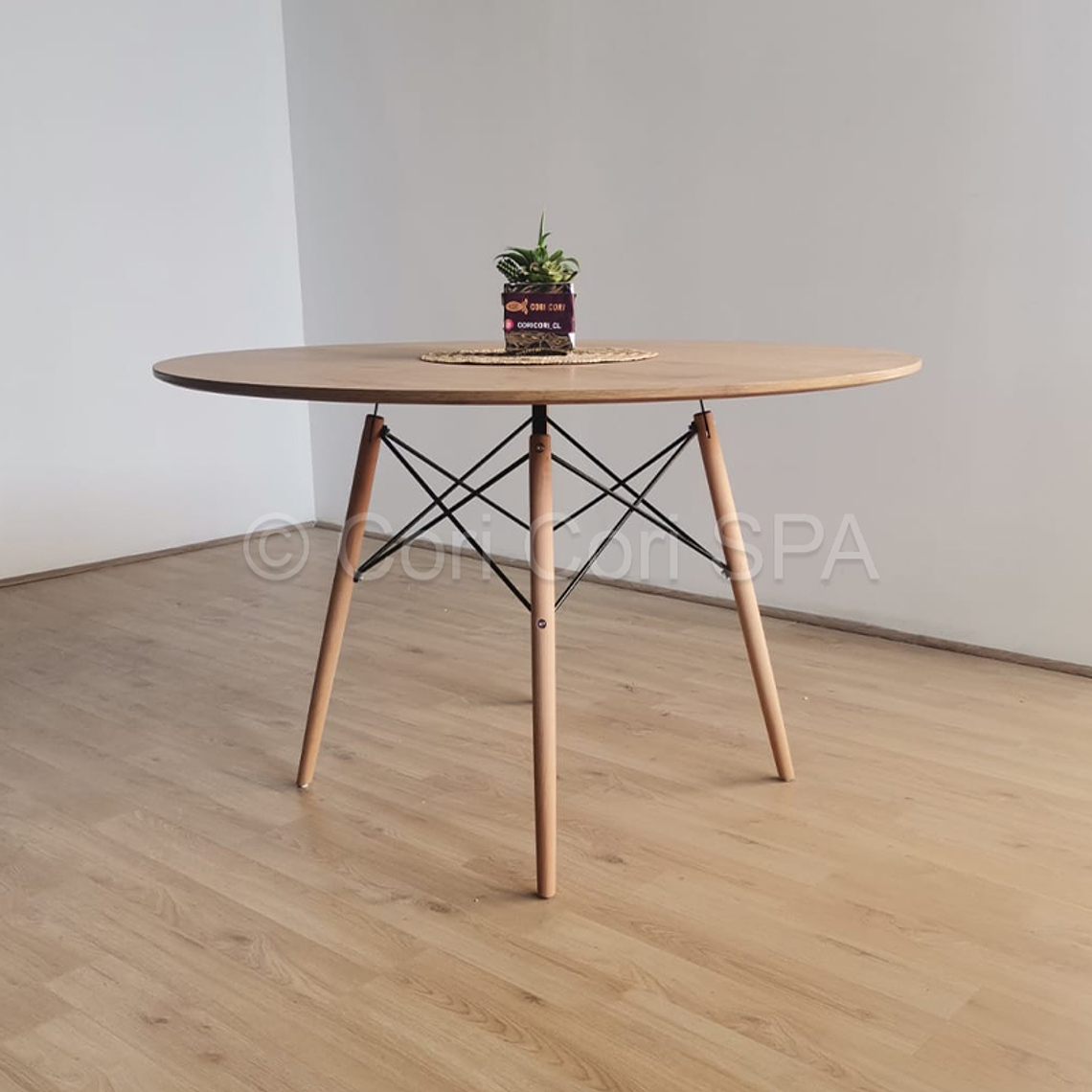 Comedor Mesa Wood 100cm + 4 Sillas Bread Wood 9
