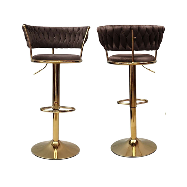 Taburete Queen Velvet Gold 4